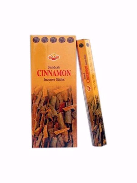 Imagen de INCIENSO HEXAGONAL CANELA PAK 6 UNIDADES marca SAC