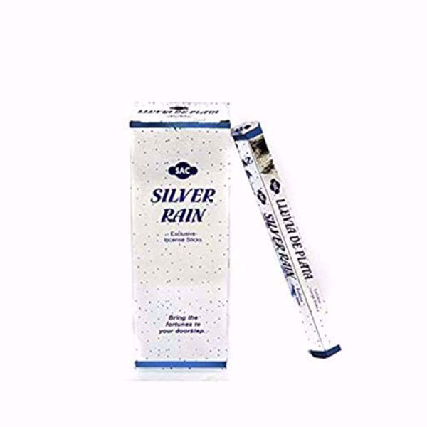 Imagen de INCIENSO HEXAGONAL LLUVIA DE PLATA PAK 6 UNIDADES marca SAC