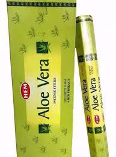 Imagen de INCIENSO HEXAGONAL ALOE VERA PAK 6 UNIDADES marca HEM