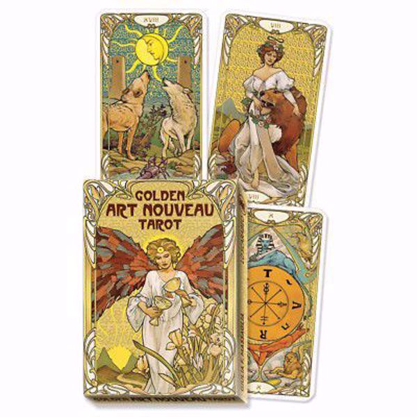 Imagen de Golden Art Nouveau Tarot. 22 major arcana.